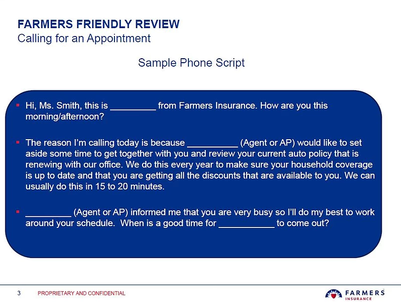 FFR Call Script