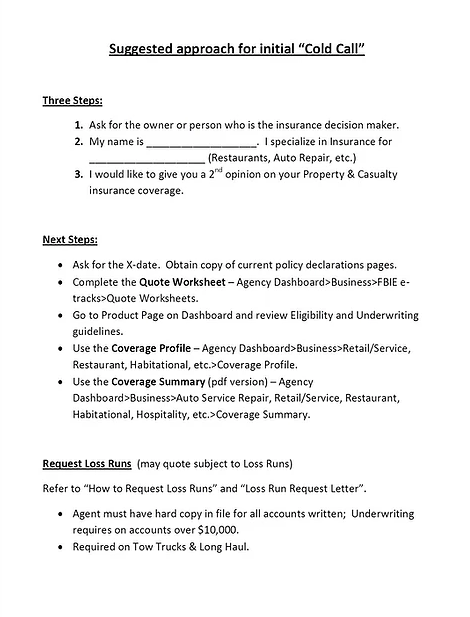 Commercial Cold Calling