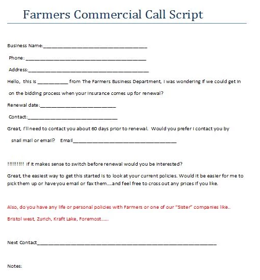 Commercial Call Script - PL